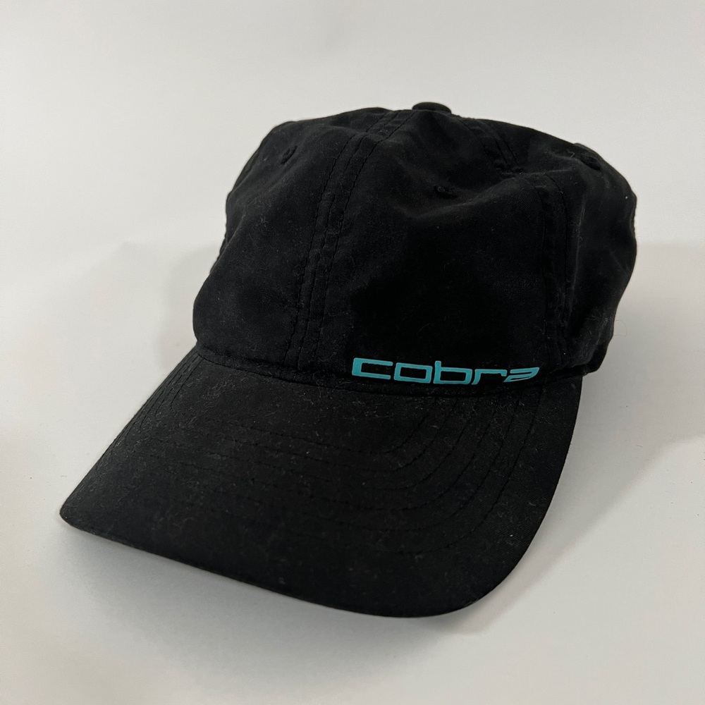 Cobra Golf Hat Womens One Size Black with Turquoise details
